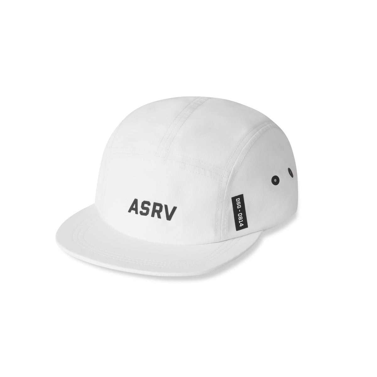 0814. 5-Panel Run Cap - White