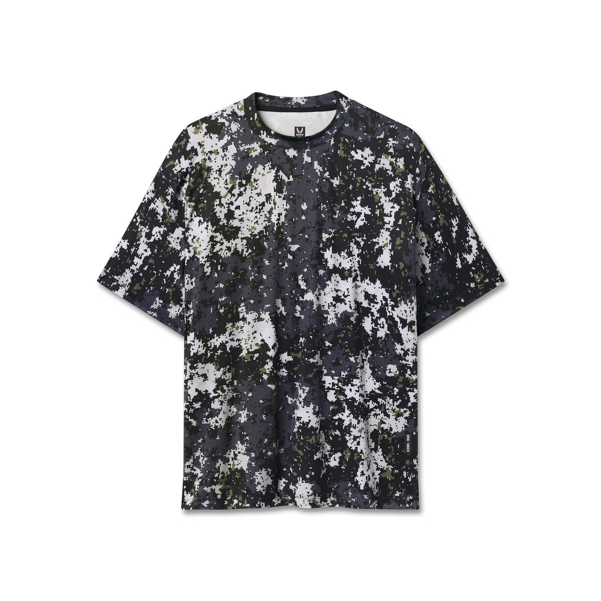 0822. AeroSilver® Oversized Tee - Pixel Camo
