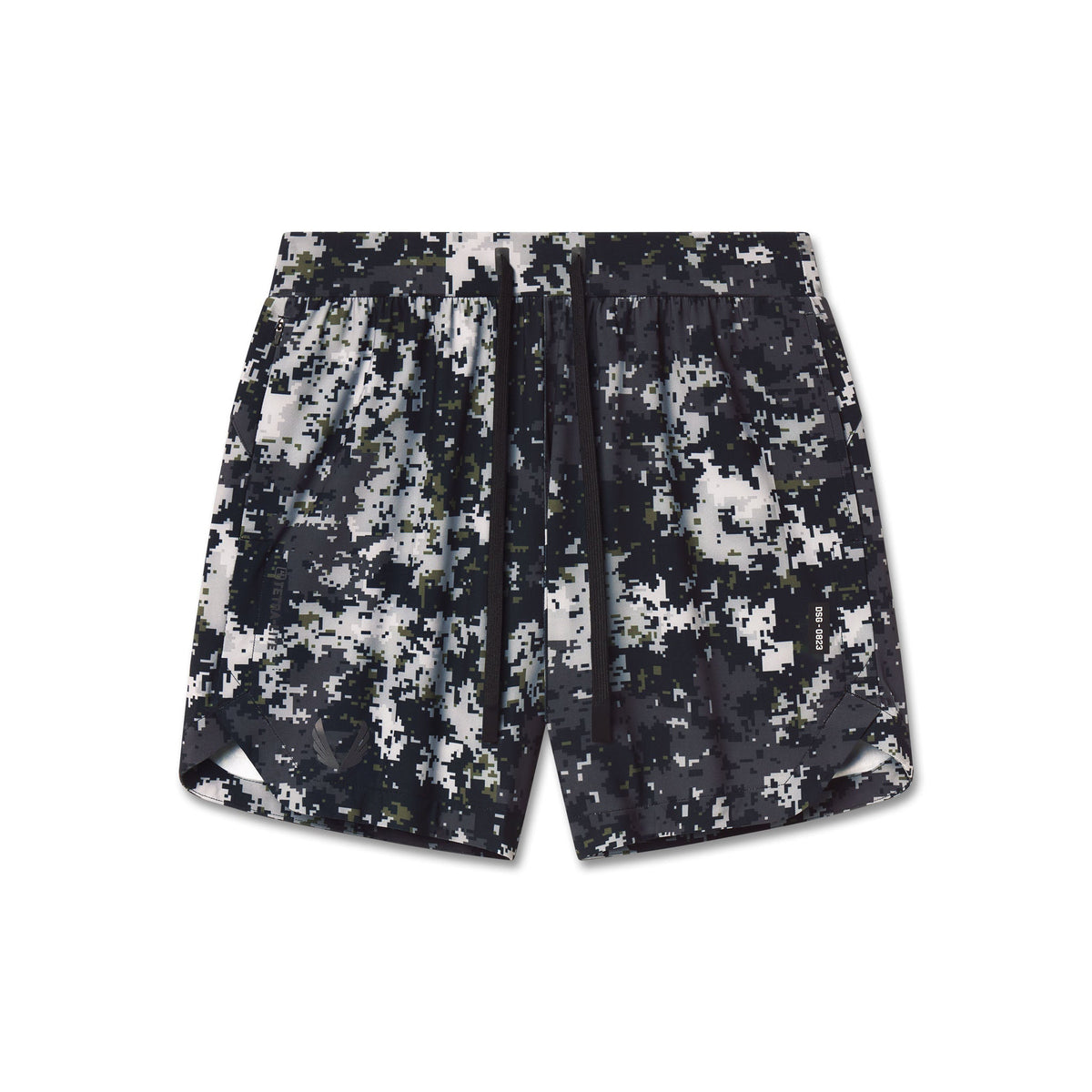 0823. Tetra-Lite® 7" Linerless Short - Pixel Camo "Wings"