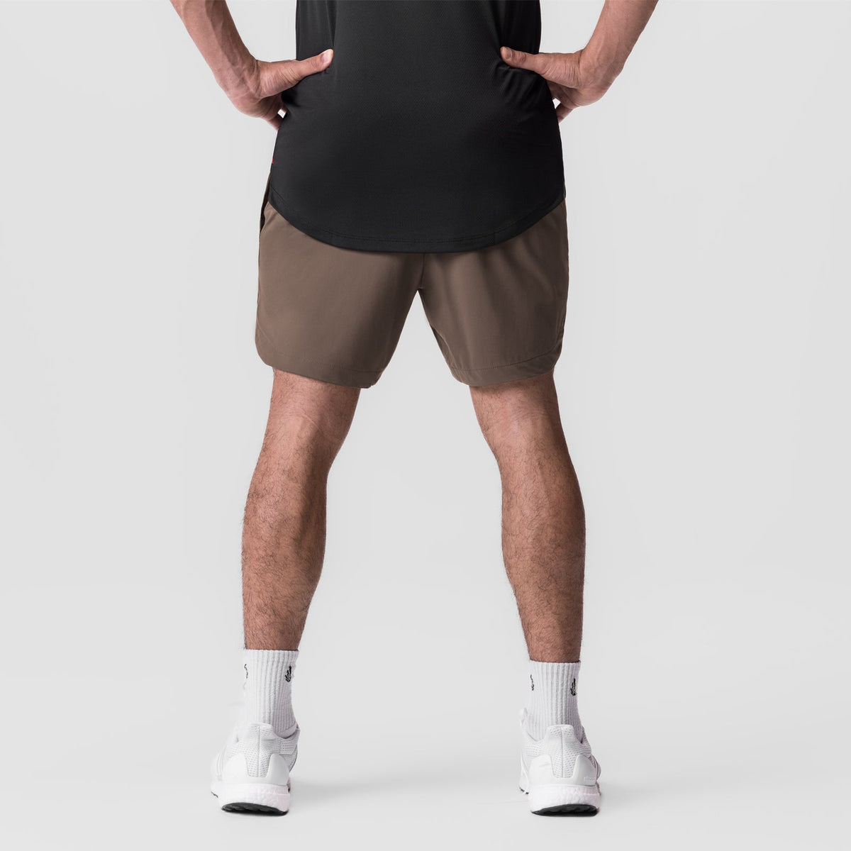 0823. Tetra-Lite® 7" Linerless Short - Deep Taupe "Wings"