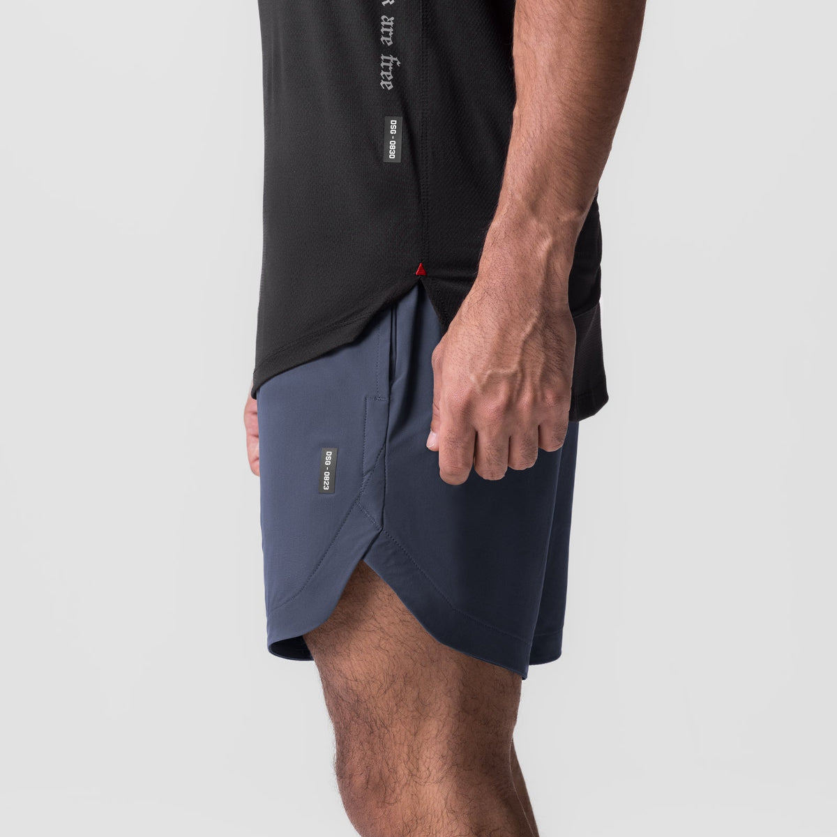 0823. Tetra-Lite® 7" Linerless Short - Navy "Wings"