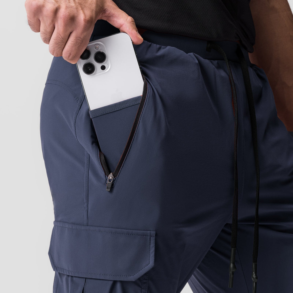 0825. Tetra-Lite® Cargo High Rib Jogger - Navy