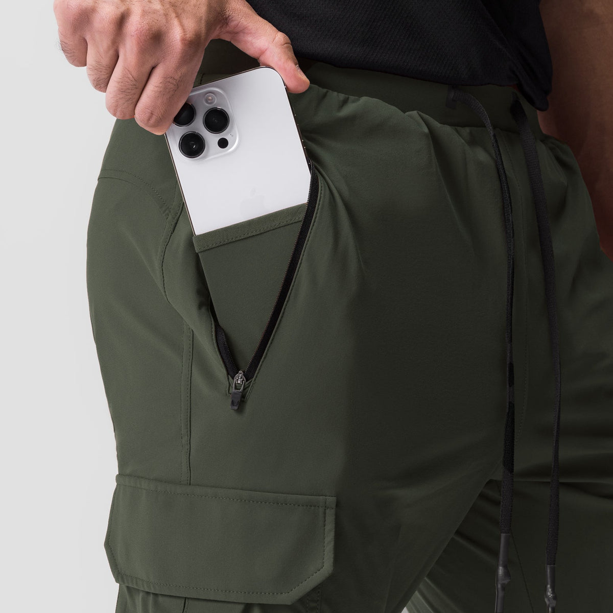 0825. Tetra-Lite® Cargo High Rib Jogger - Olive