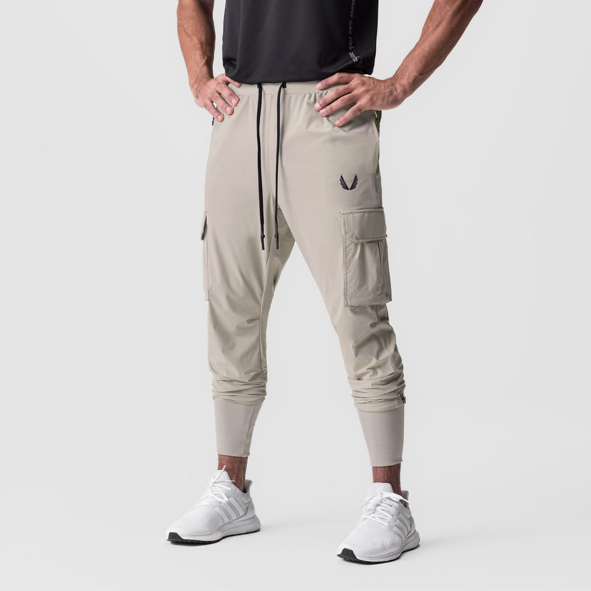 0825. Tetra-Lite® Cargo High Rib Jogger - Sand Smoke