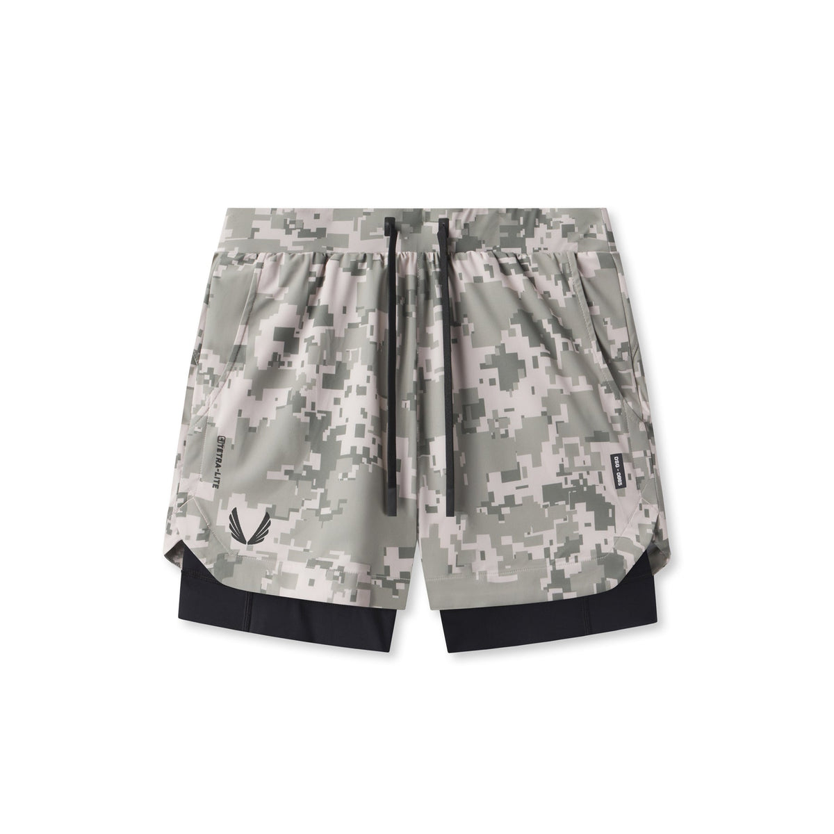 0865. Tetra-Lite® 5" Liner Short - Digital Camo "Wings"/Black