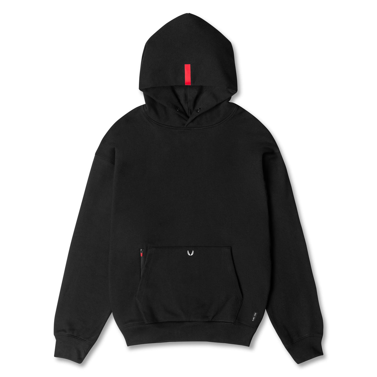 0874. Tech-Terry™ Zip Pocket Hoodie - Black/White "OTWR"