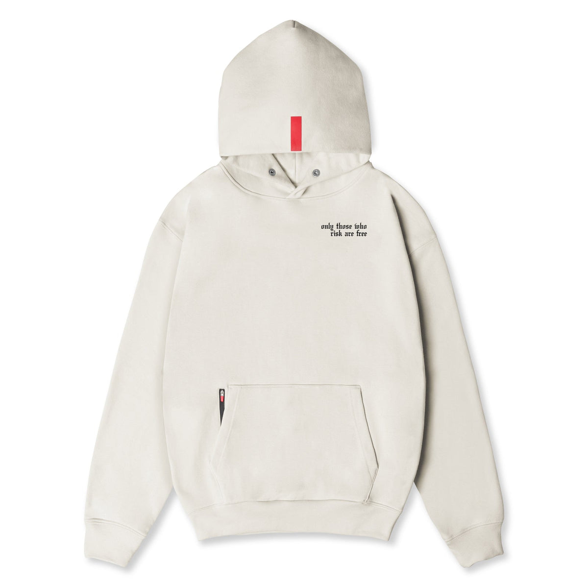 0874. Tech-Terry™ Zip Pocket Hoodie - Stone "Brush Wings/ASRV"