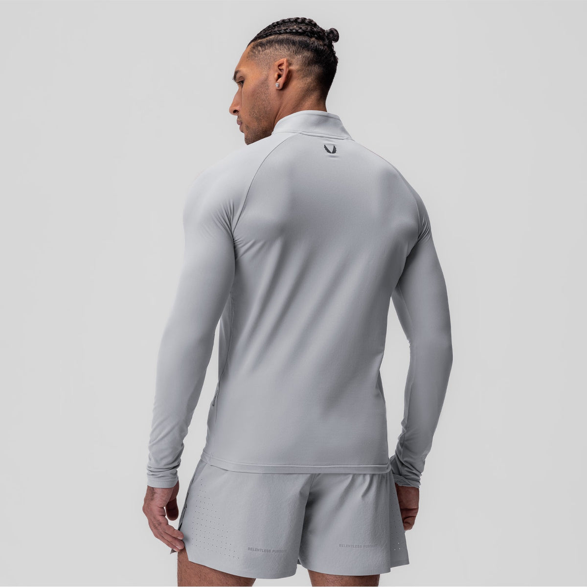0906. Thermal Training Quarter Zip - Slate Grey "Cyber"
