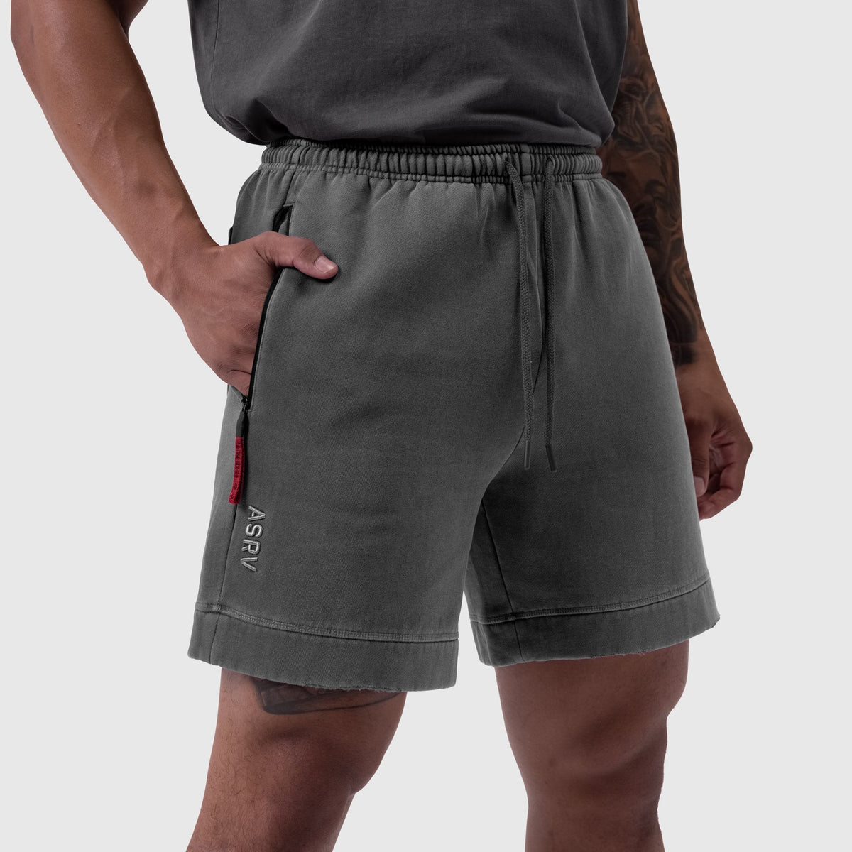 0921. Tech Essential™ Sweat Short - Faded Grey