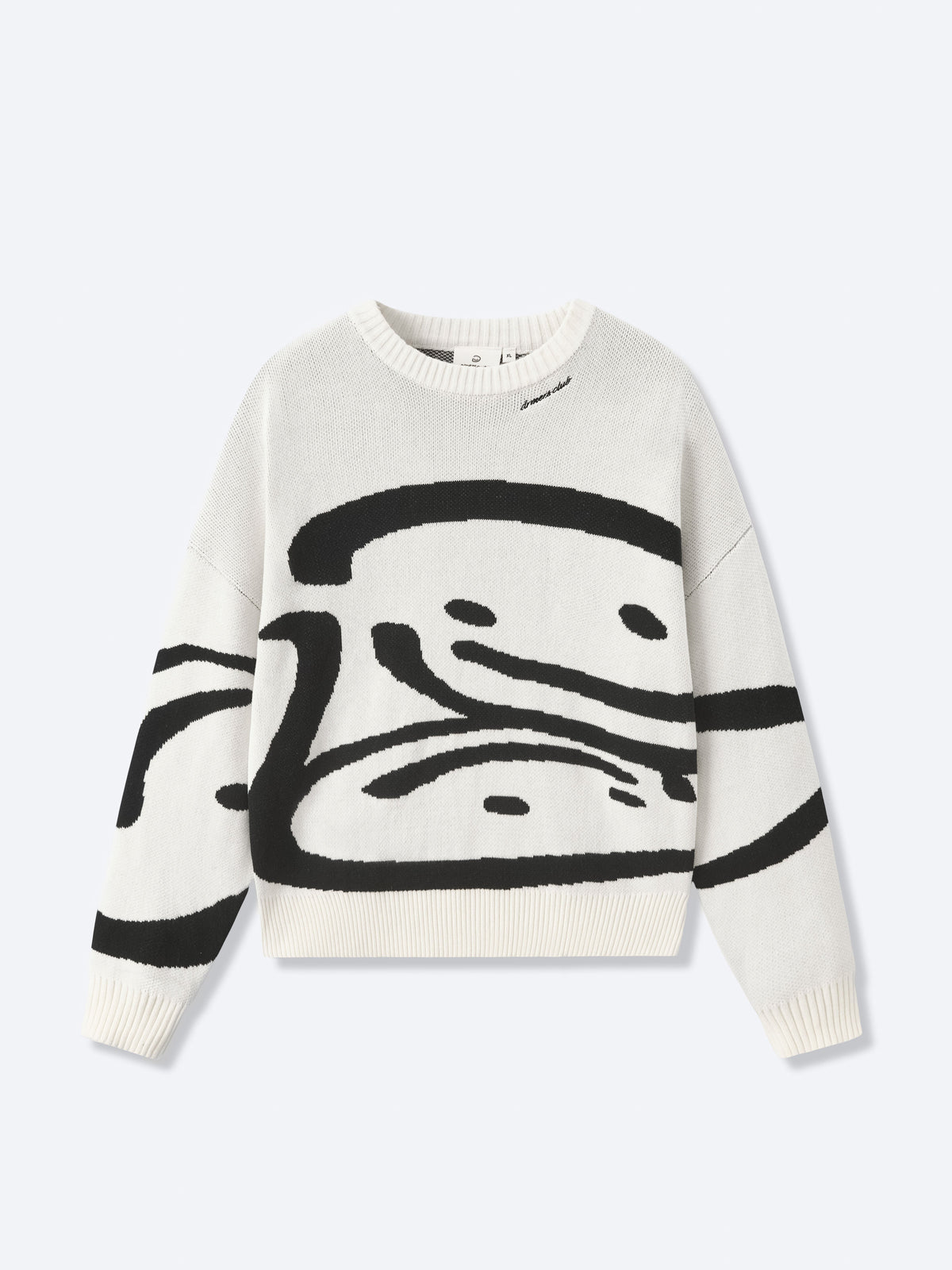 TRIPLE SMILEY KNIT - CREAM
