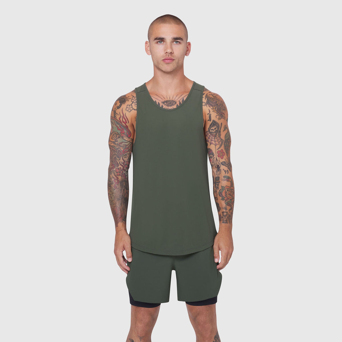 0960. Laser-Vent™ Tank Top - Olive