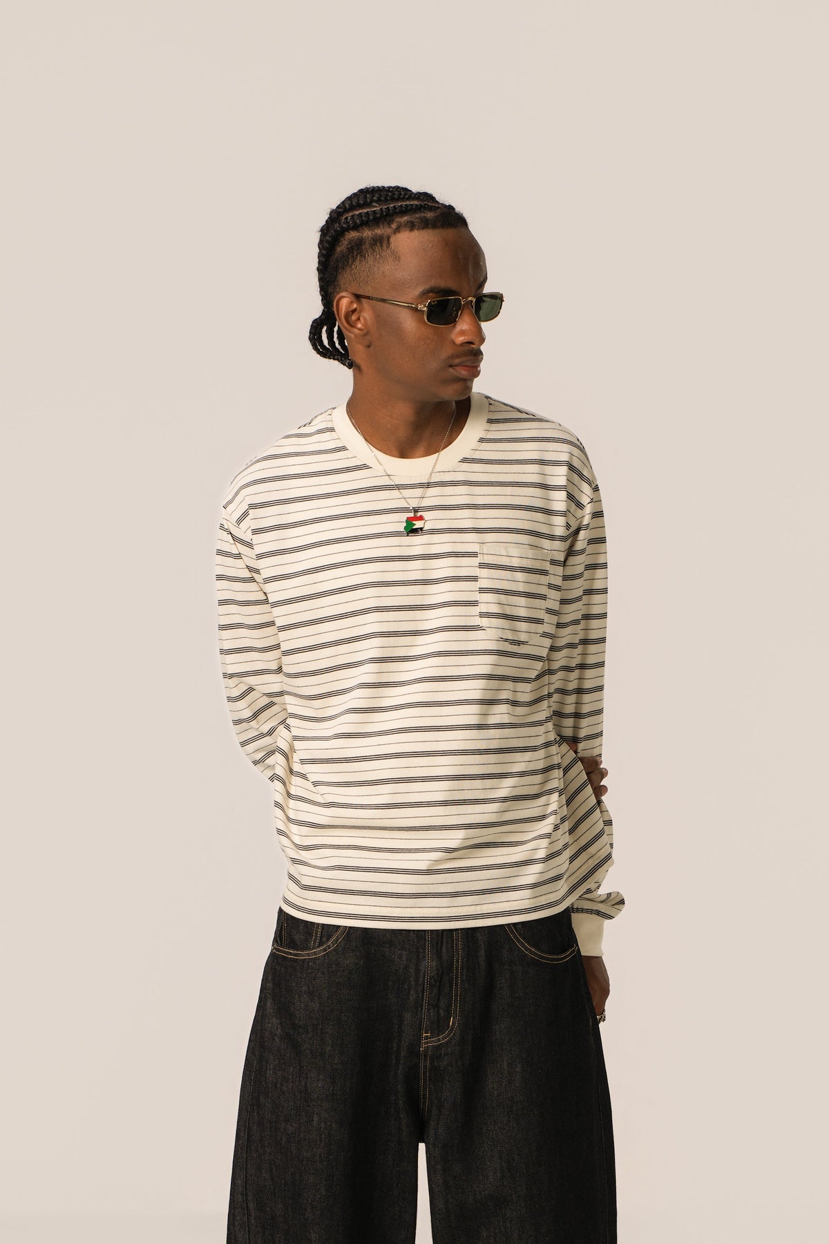 Striped Long Sleeve - Cream