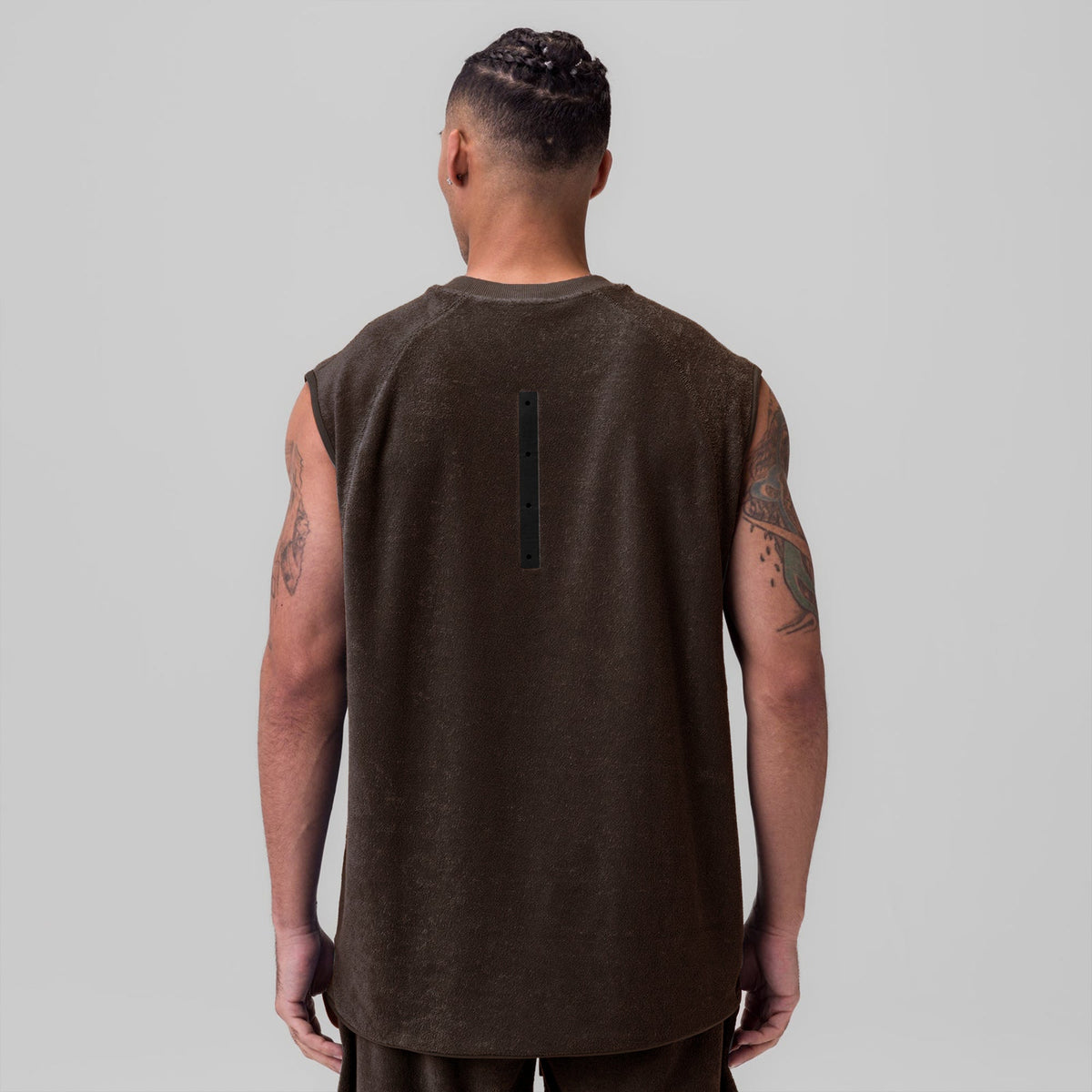1092. Towel Terry Cutoff - Dark Earth