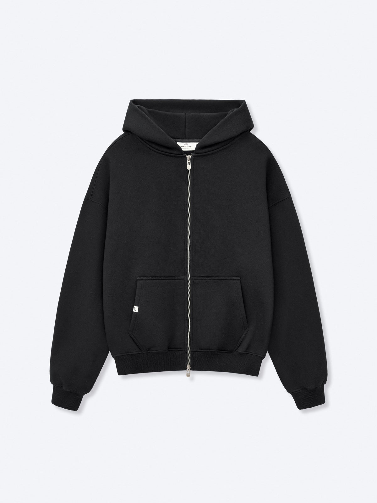 SIGNATURE BASIC ZIP UP - BLACK