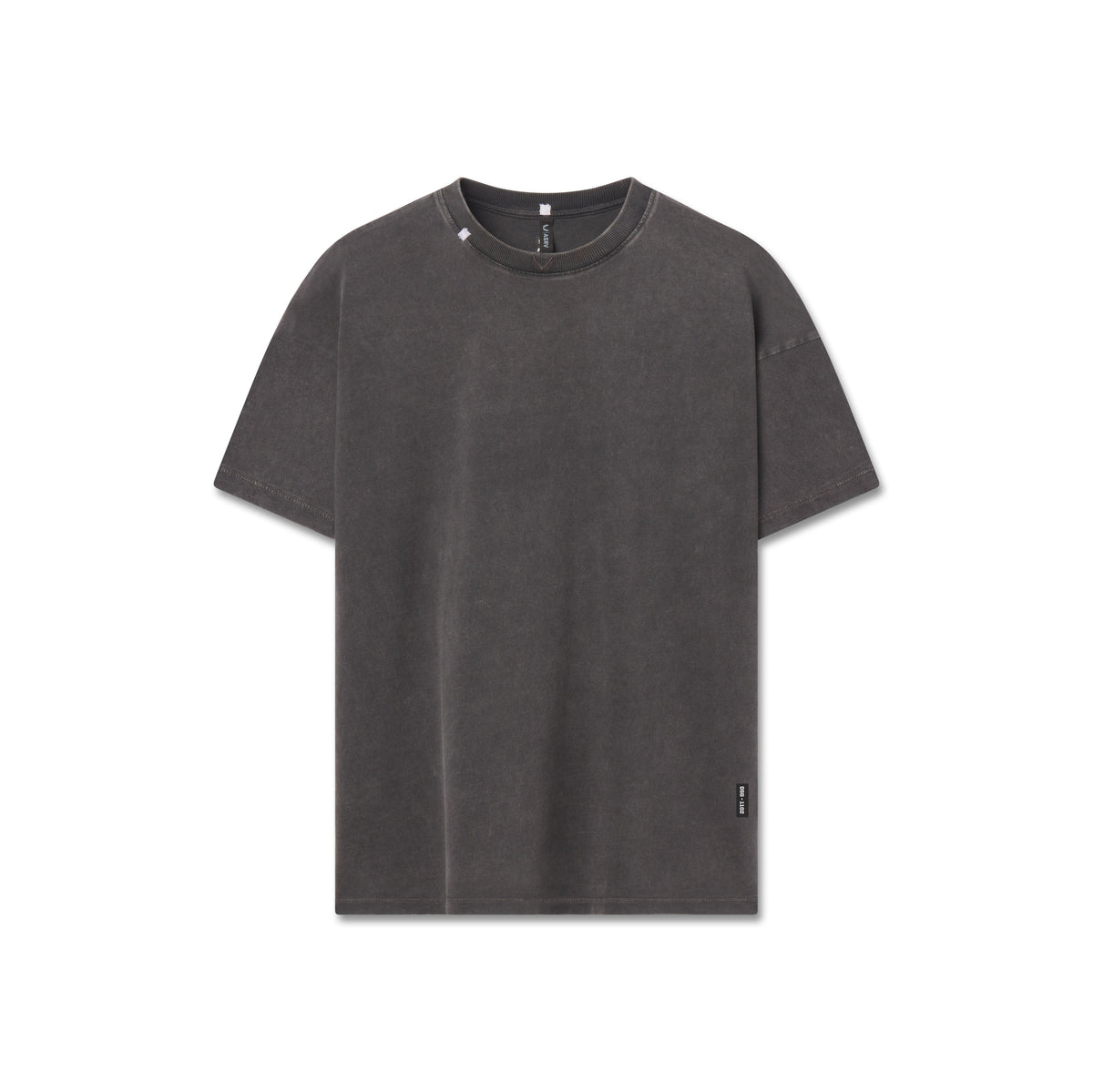 1102. Distressed Relaxed Tee - Black