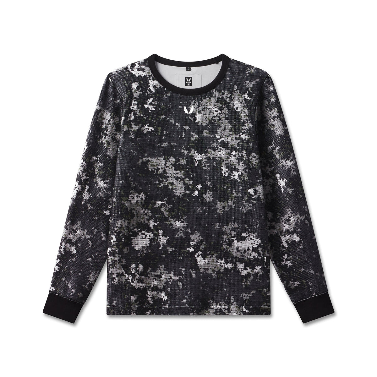 1112. Tech-Waffle™ Longsleeve - Pixel Camo