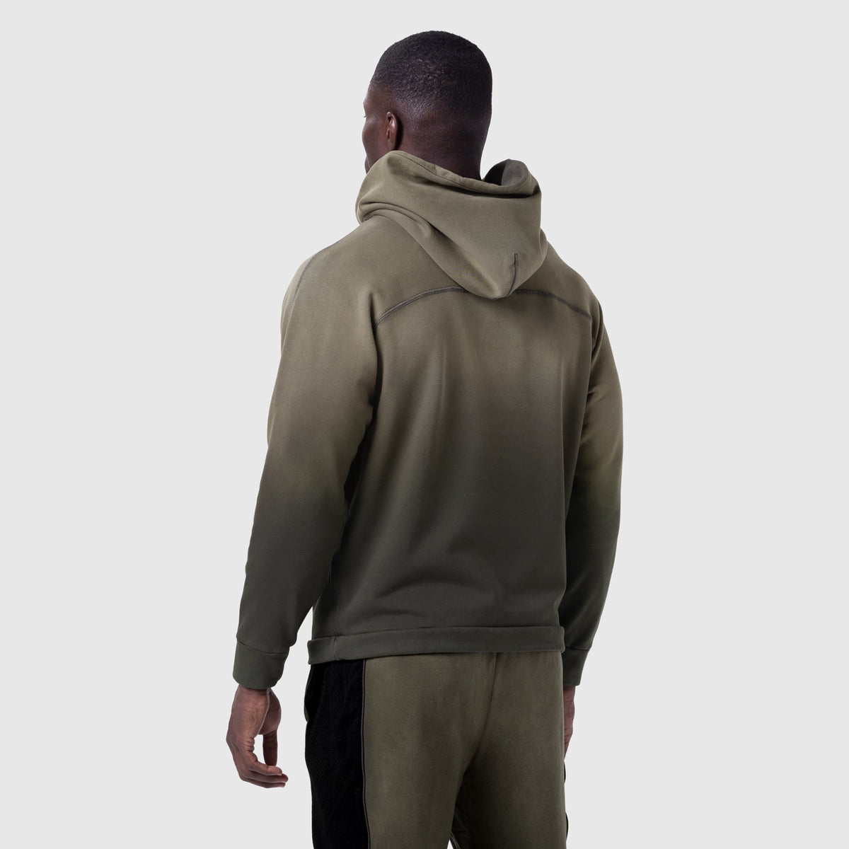 1121. Tech-Terry™ Training Hoodie - Olive Sun Fade "Blade"