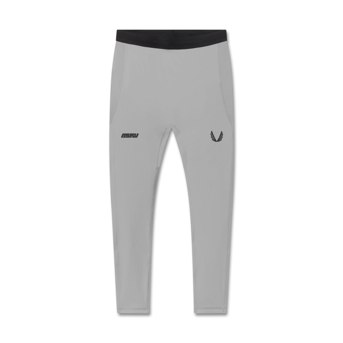1146. Lycra® Ribbed Running Tight - Slate Grey