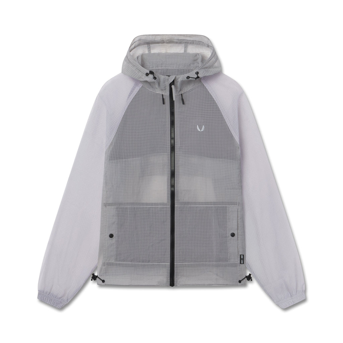1162. Weather-Ready Transparent Ripstop Shell Jacket - Slate Grey