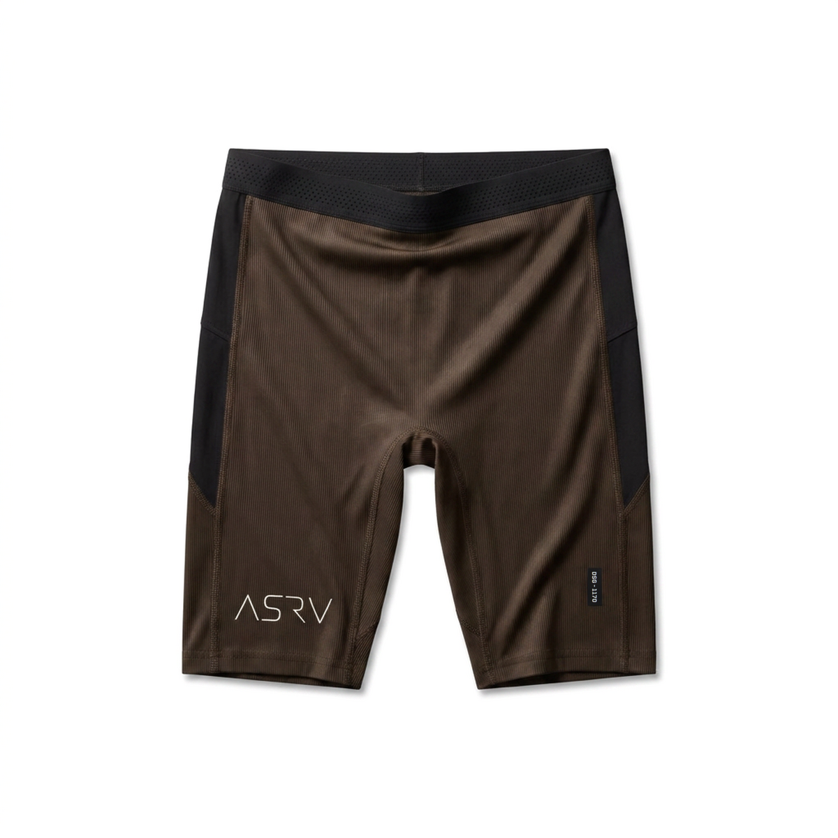1170. Lycra® Ribbed Run Half-Tight - Dark Earth