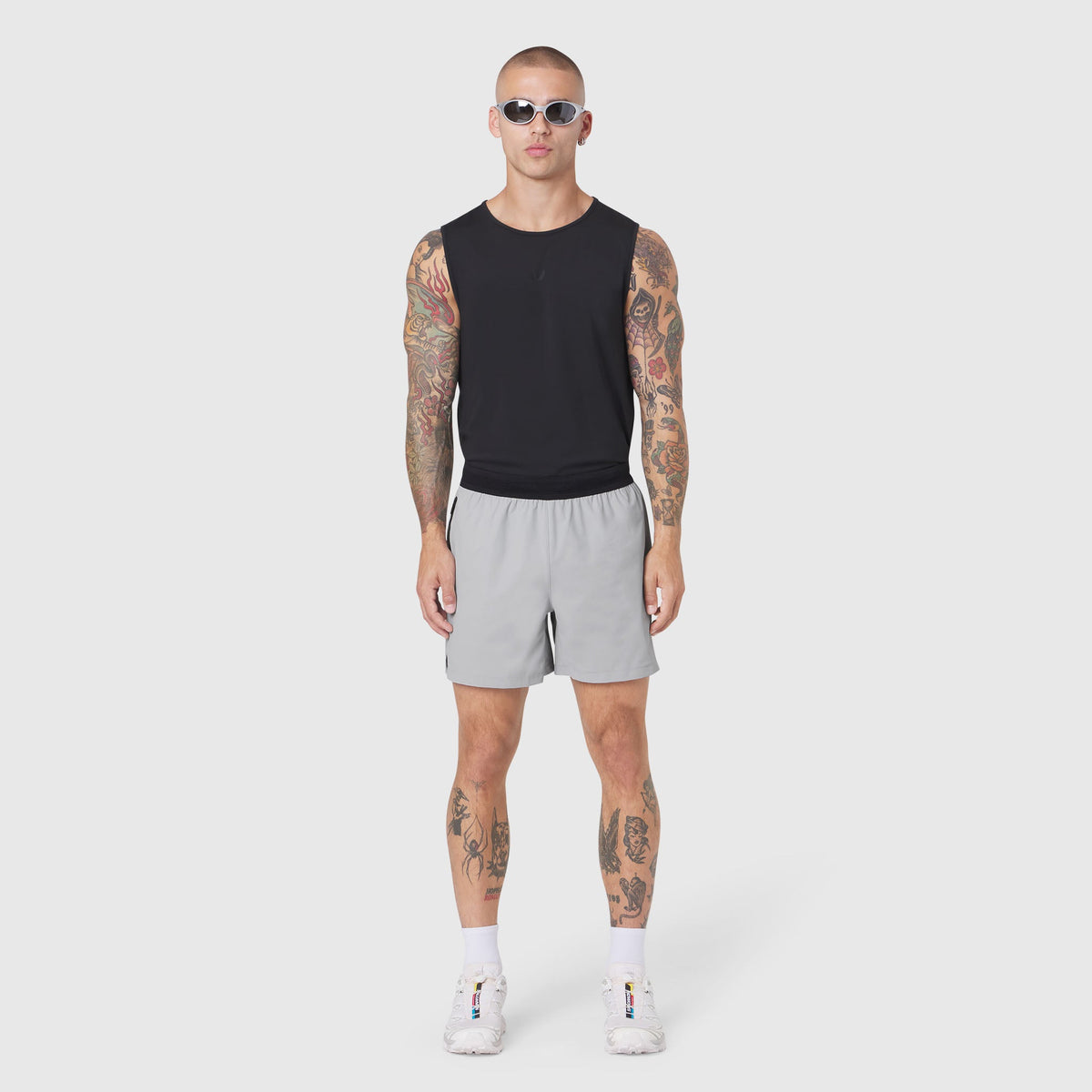 1195. TETRA-LITE® 5" Linerless Training Short - Slate Grey