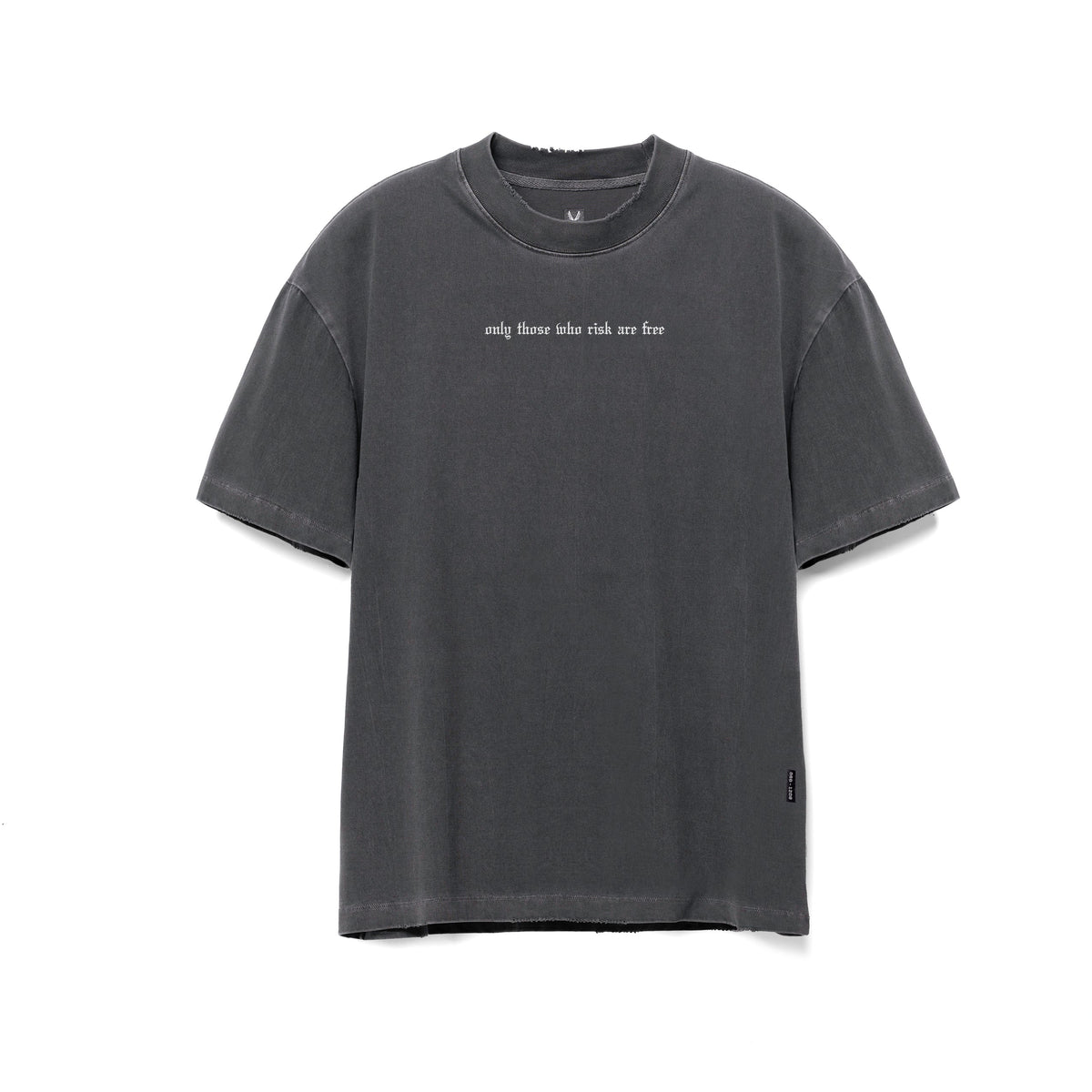 1208. Tech Essential™ Oversized Boxy Tee - Faded Grey "OTWR"