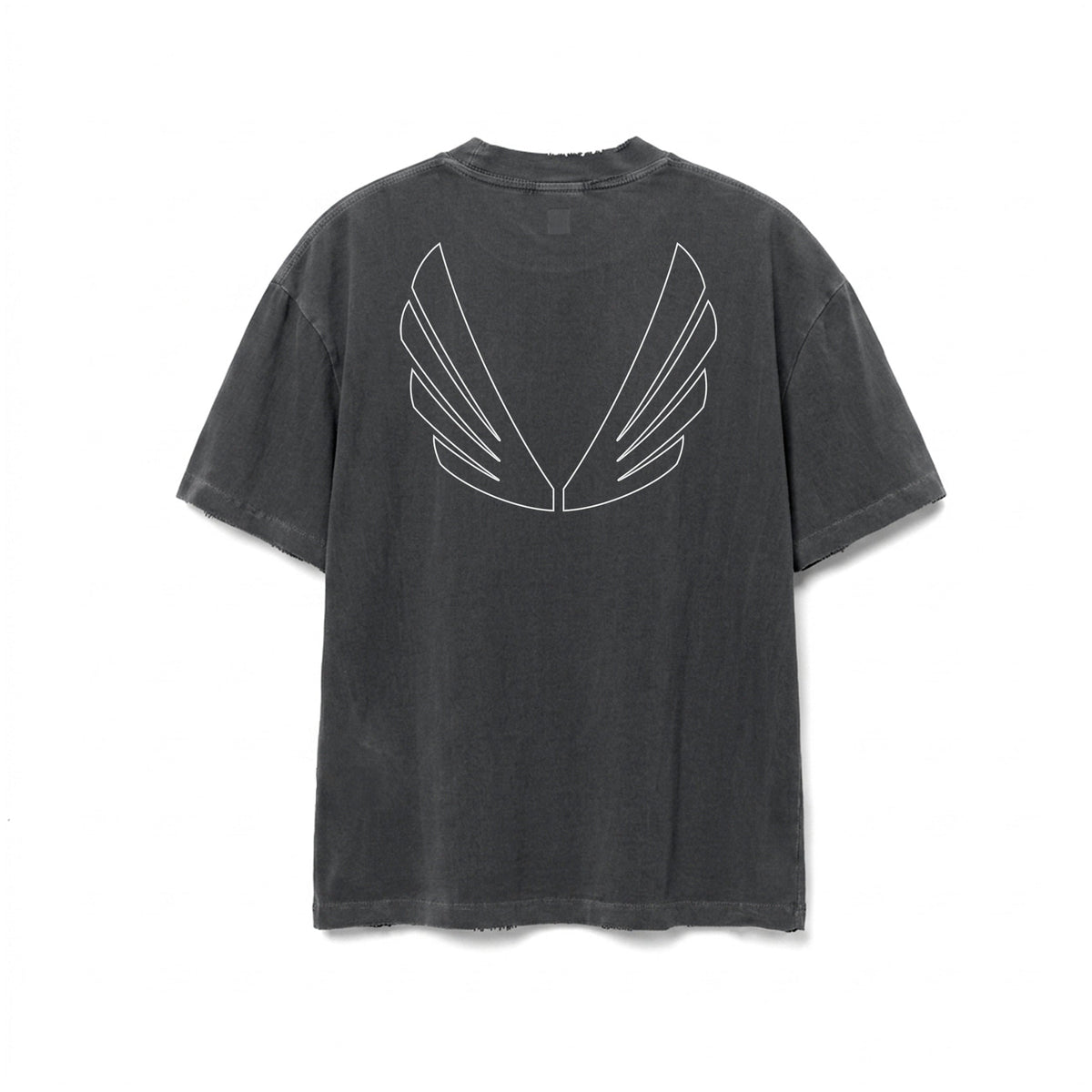 1208. Tech Essential™ Oversized Boxy Tee - Faded Grey "OTWR"
