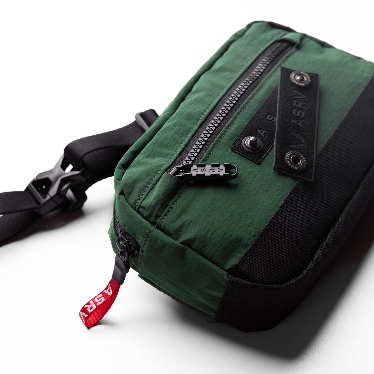 1231. Ripstop Crossbody Bag - Forest Green