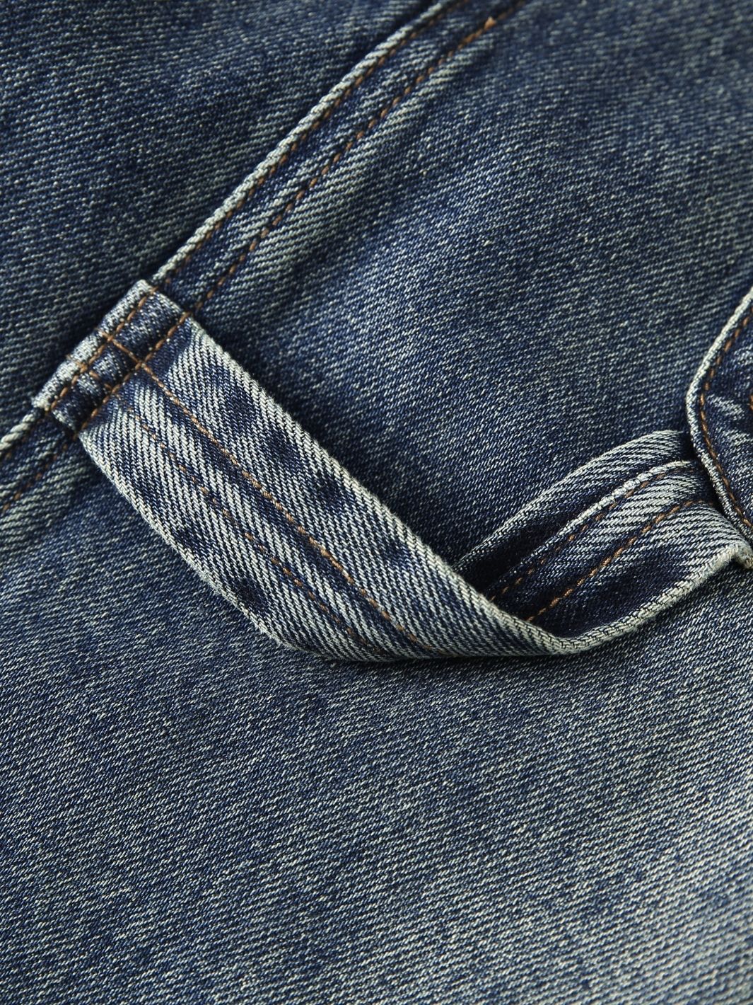 SMILEY STITCH JORTS - VINTAGE BLUE