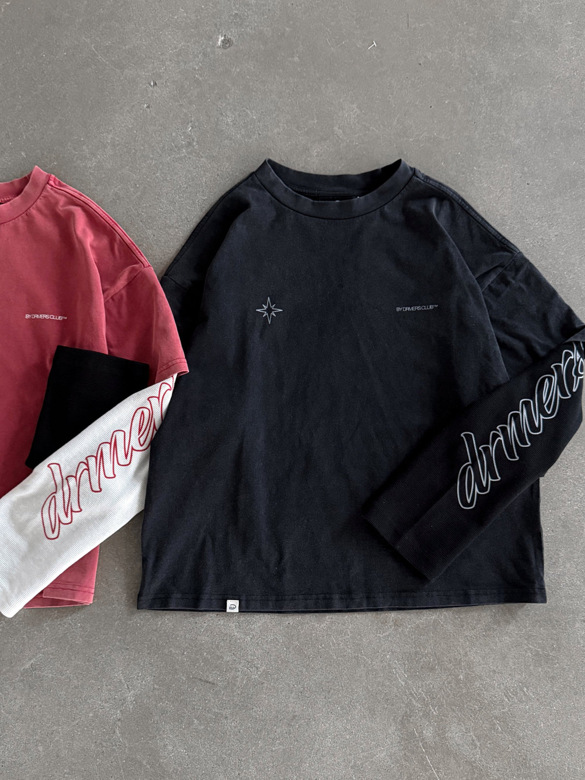POLARIS LAYERED TEE - VINTAGE BLACK