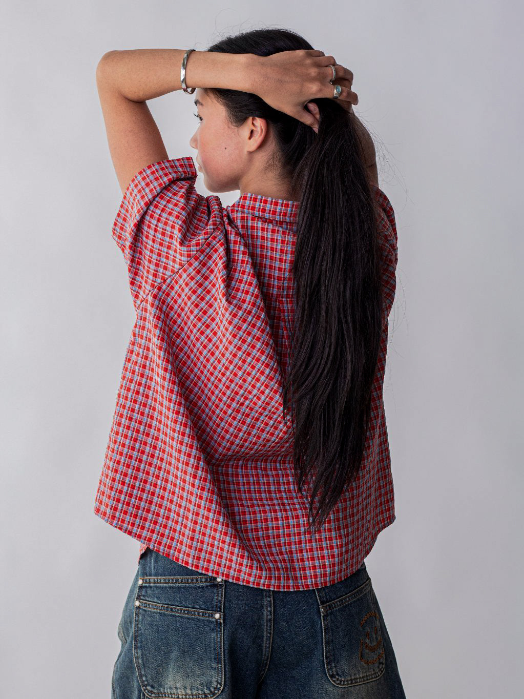 OTW SHORT SLEEVE PLAID - RED
