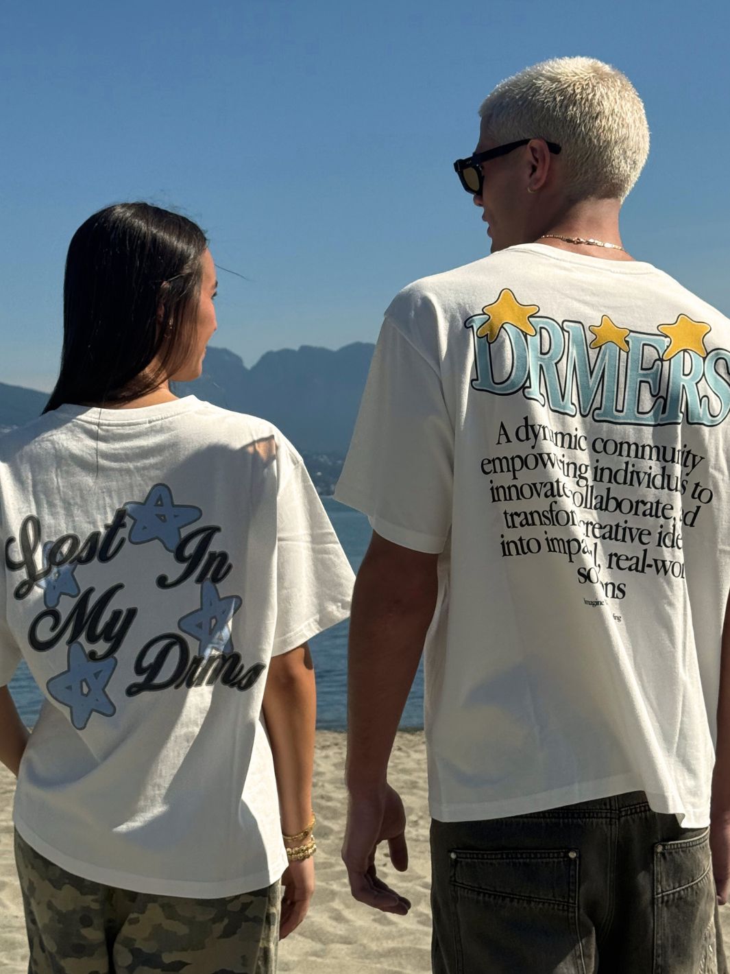 LOST IN MY DRMS TEE - WHITE