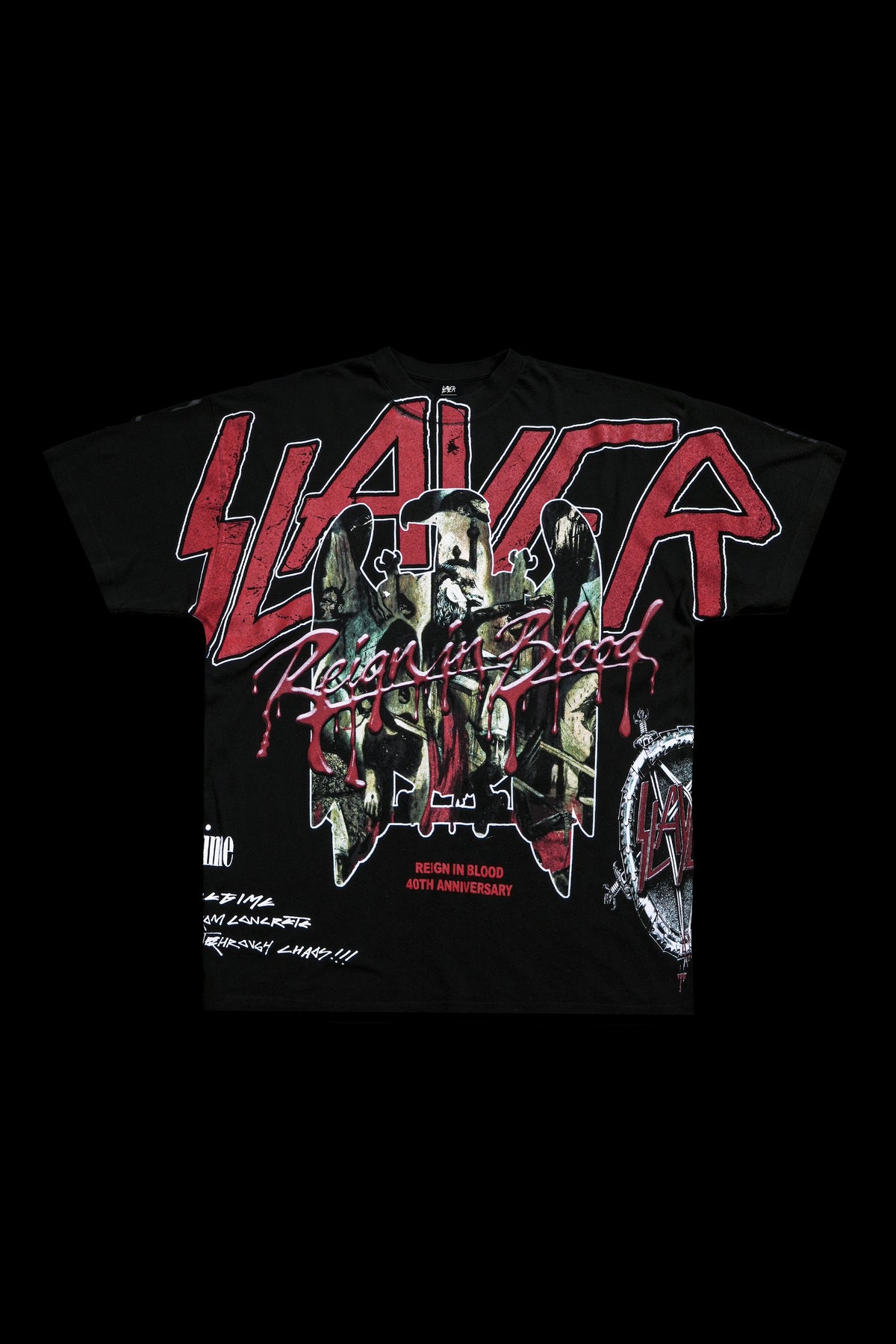 Civil x Slayer Blood Reign American Classic Oversized Tee in Black