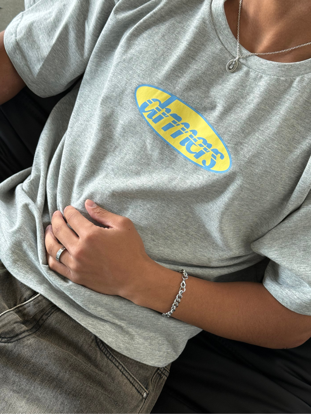 DRMERS LOGO TEE - HEATHER GREY