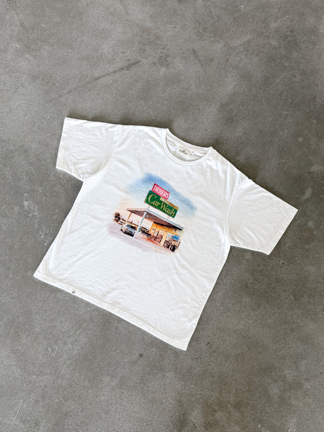CAR WASH TEE - WHITE