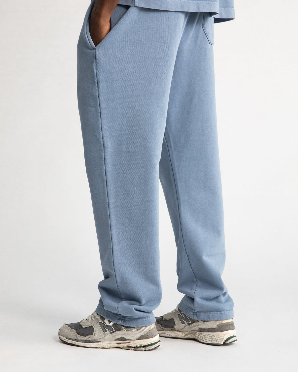 Open Bottom Sweatpants - Vintage Blue