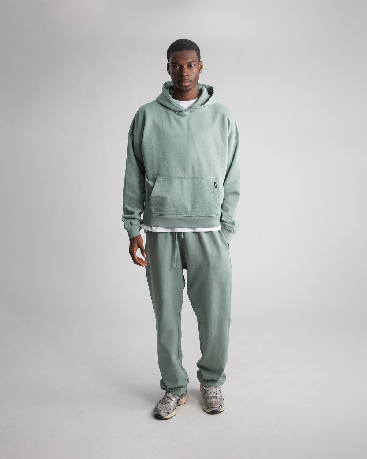 Cropped Hoodie - Vintage Sage