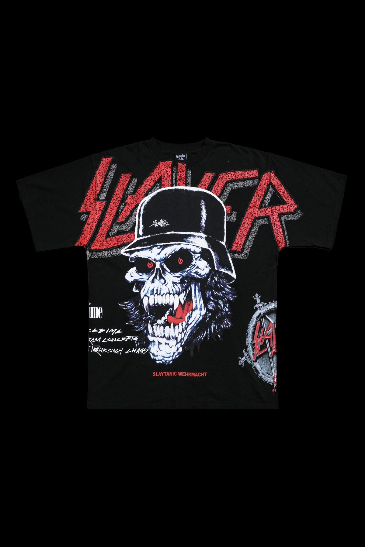 Slaytanic Wehrmacht SBS 199X Oversized Tee in Black