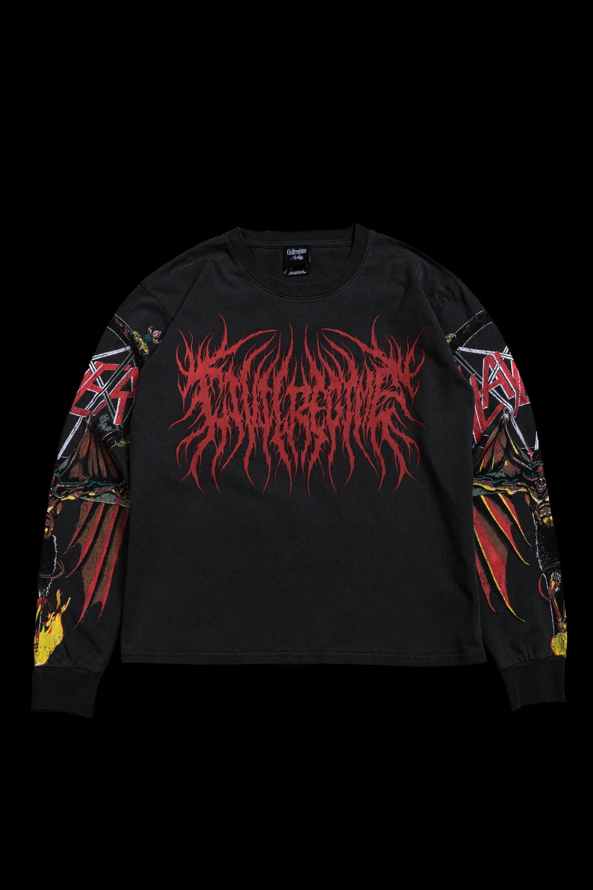 The Abyss Midnight L/S Tee in Vintage Ashes