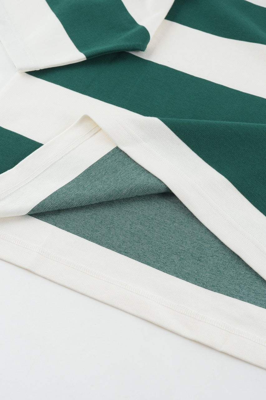 Striped Polo Shirt - Green