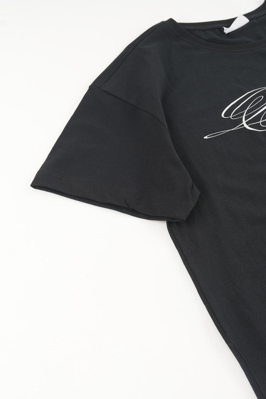 Cropped Tshirt - Black