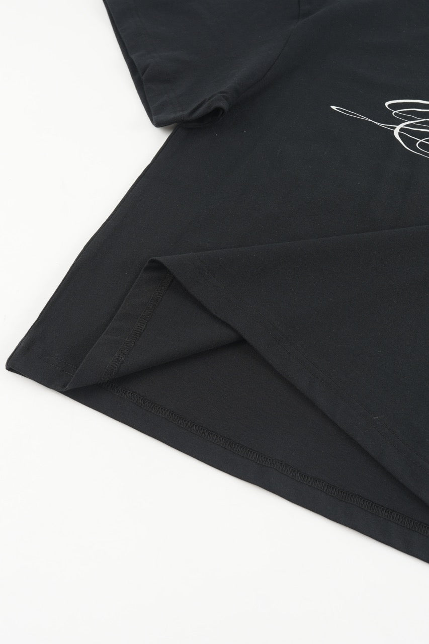 Cropped Tshirt - Black