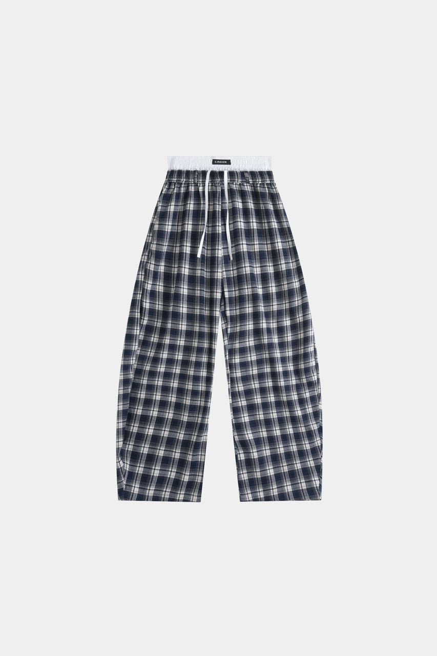 Double-Waist Sweatpants - Flannel