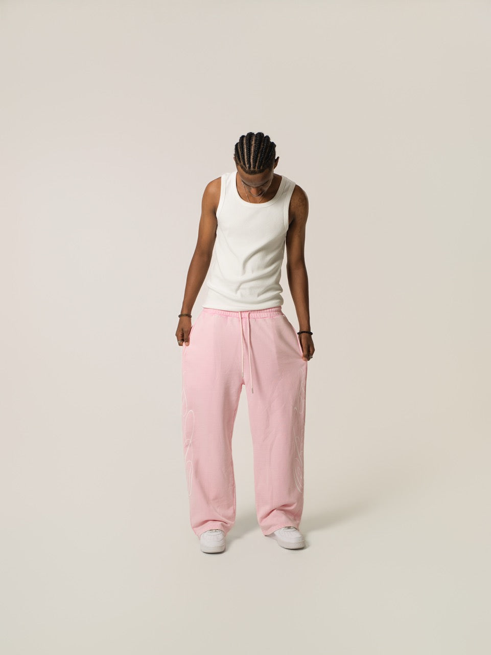 Signature Baggy Sweatpants - Pink
