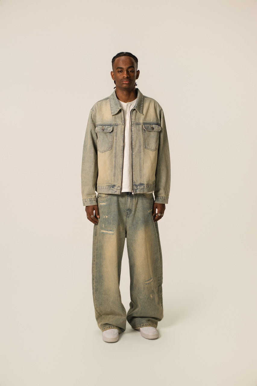 Denim Zip Jacket - Construction