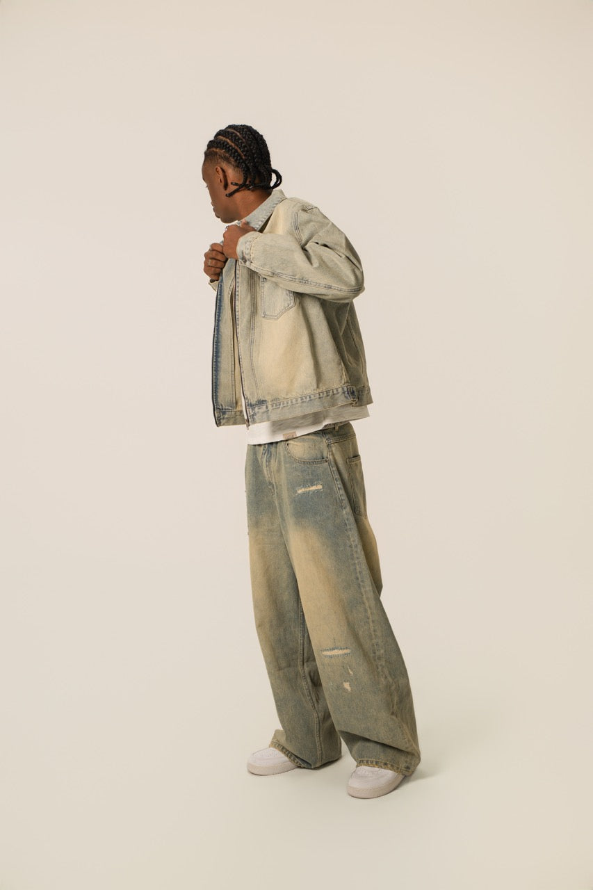 Denim Zip Jacket - Construction