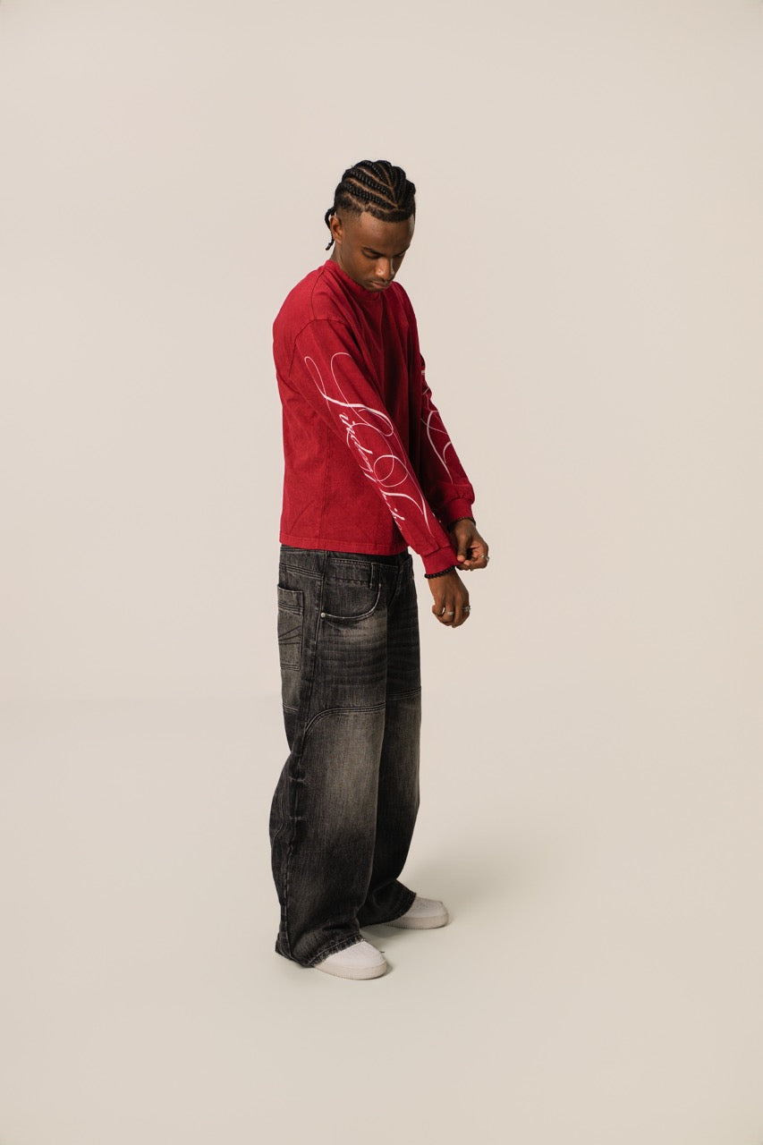 LINDEN SWEATSHIRT Burgundy Red