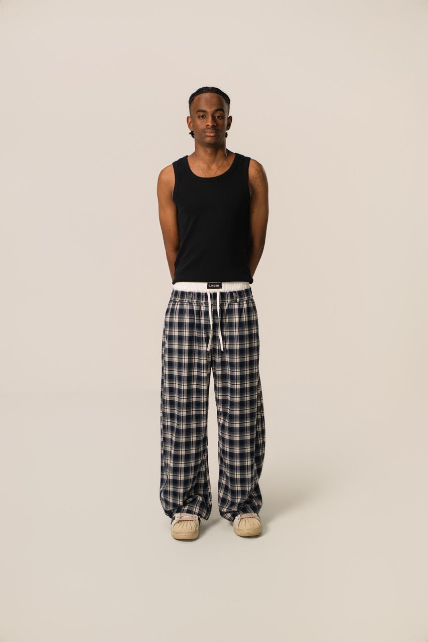 Double-Waist Sweatpants - Flannel