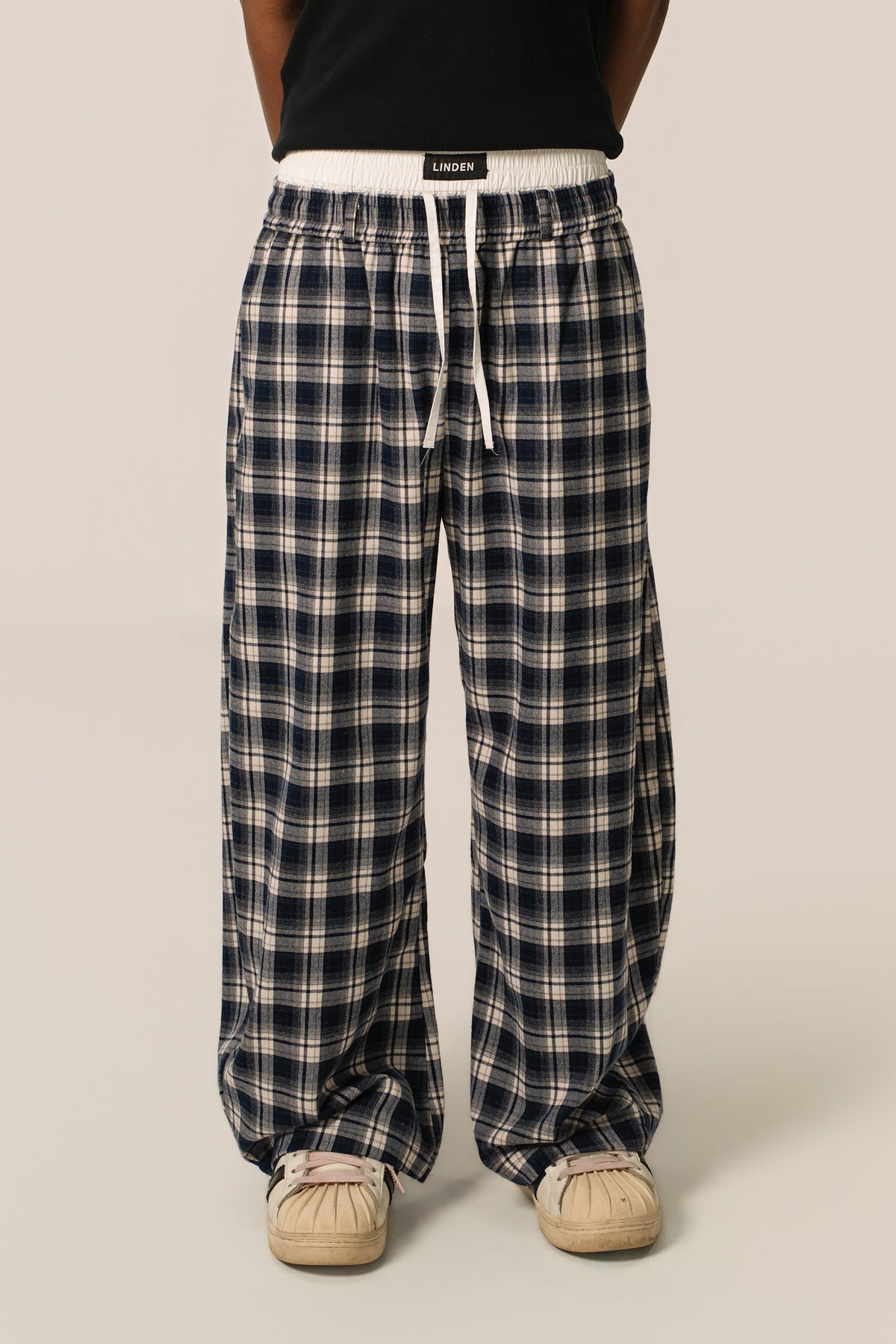 Double-Waist Sweatpants - Flannel