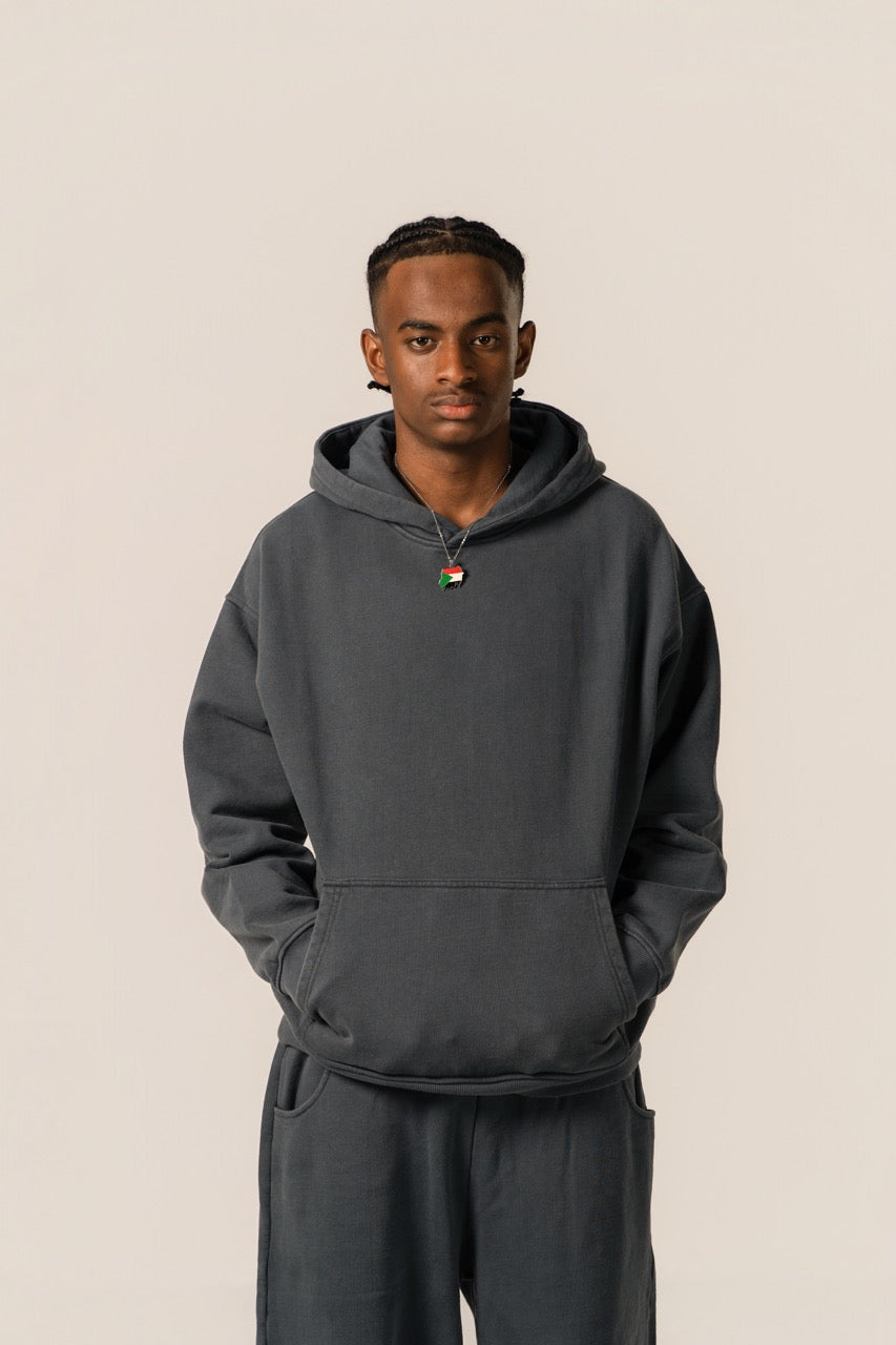Drop Shoulder Hoodie - VintageNavy